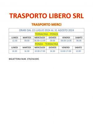 TRASPORTO LIBERO SRL SOLO PER MEZZI COMMERCIALI